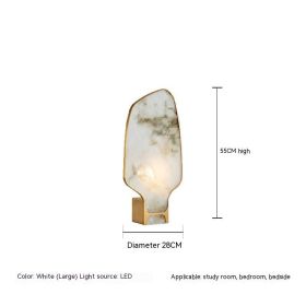 Marble Table Lamp New Chinese Study (Option: Warm Light-280x550-EU)