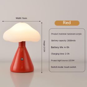 Creative Touch Charging Lamp Atmosphere (Color: Red)