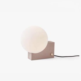 Nordic Milky White Moon Decorative Table Lamp Danish Design (Option: Warm Light-Pink-220v)