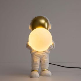 Astronaut Creative Bedroom Bedside Spaceman Lamps (Option: Light Source Not Included-White Glass Insert)