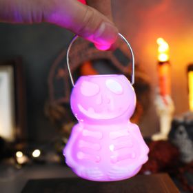 Electric Candle Lamp Decoration Portable (Option: Skeleton Light White)