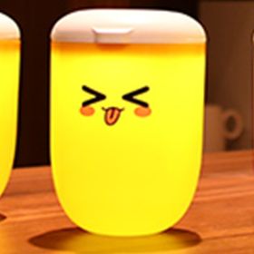 Cute Portable Electrodeless Dimming USB Powered Night Light (Option: Plug In Type Expression 2-USB)