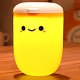 Cute Portable Electrodeless Dimming USB Powered Night Light (Option: Plug In Type Expression 3-USB)