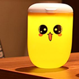 Cute Portable Electrodeless Dimming USB Powered Night Light (Option: Plug In Type Expression 1-USB)