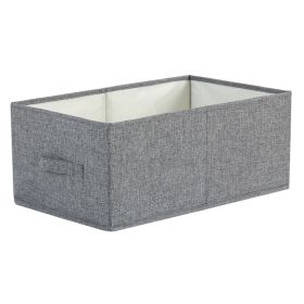 Drawer Closet Folding Storage Organizing Box (Option: Grey-41x24x17cm)