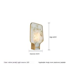 Marble Table Lamp New Chinese Study (Option: Warm Light-250x420-EU)