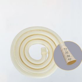 Tube Universal Wave Wheel Washing Machine Extension Hose (Option: 2m Beige with clamp)