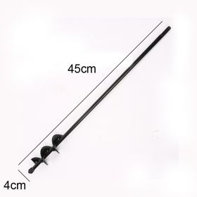 9 Size Garden Auger Drill Bit Tool Ground Drill Earth Drill Spiral Hole Digger Flower Planter Seed Planting Gardening Fence Yard (Color: 4X45cm, Ships From: CN)