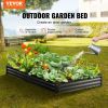 VEVOR Galvanized Raised Garden Bed Planter Box 94.5x47.2x23.6" Flower Vegetable