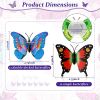 24pcs, 3D LED Butterfly Decoration Night Light Sticker Single And Double Wall Light For Garden Backyard Lawn Party Festive Party Nursery Bedroom Livin