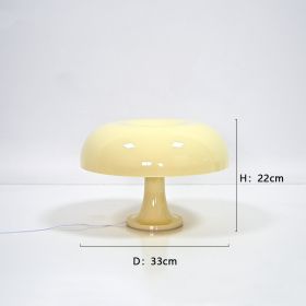 Modern Minimalist Mushroom Decorative Lighting Table Lamp (Option: AU-Cream Yellow)