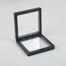 Anti-oxidation PE Film Jewelry Storage Box Color Film Suspension Box (Option: Black-9 √ó 9 √ó 2cm)